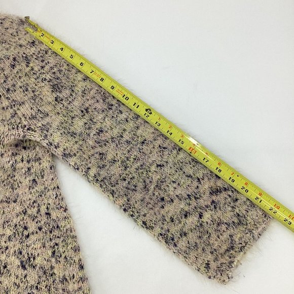 Lou & Grey Womens Sz M Multicolor Marled Fuzzy Acrylic Blend Sweater Relaxed Fit - Picture 4 of 5